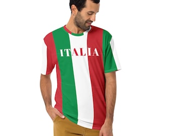 Viva Italia! Italia Men’s t-shirt, Italy t-shirt, Italian flag design, soft Italian top, Italian pride, Italian style, maglietta italia