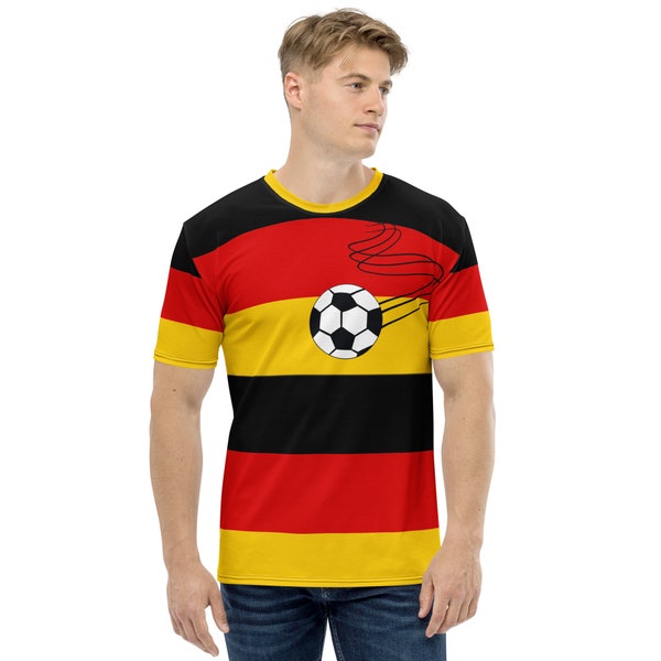 Germany flag crew neck football T-shirt, German football soccer, Deutsch  geschenk, gift Euro 2024, Deutschland flagge hemd, Deutsche flagge