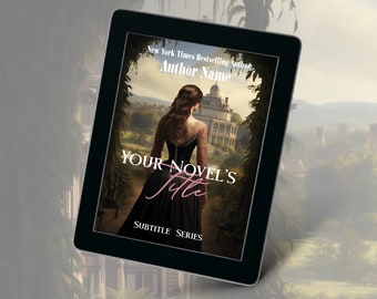 Customizable eBook Cover Design | Pre-Made Romance Cover | eBook Cover | Historical Romance | Regency Romance | Mansion | Regency Heroine