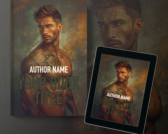 Customizable Book Cover Design | Pre-Made Romance Cover | Physical Book | eBook Cover | MM Romance | Contemporary Romance | Handsome guy