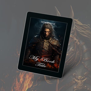 Customizable eBook Cover Design | Pre-Made Dark Romance | eBook Cover | Fantasy | Romantasy | Man | Viking | Black | Author