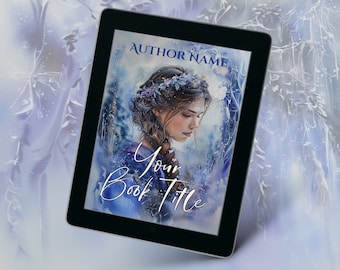 Customizable eBook Cover Design | Pre-Made Romance Cover | eBook Cover | Fantasy | Romance | Beautiful Girl | Snow Queen | Snowflakes