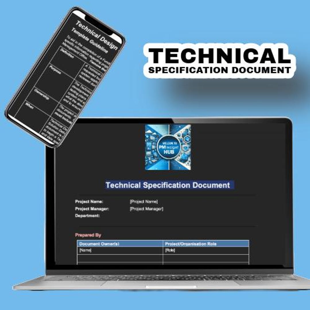 Technical Specification Template for IT Projects Microsoft Word Instant ...
