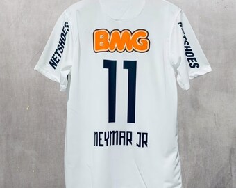 Camiseta de fútbol retro local del Santos FC 2011-2012 - Edición Neymar JR, regalo ideal para los aficionados al fútbol