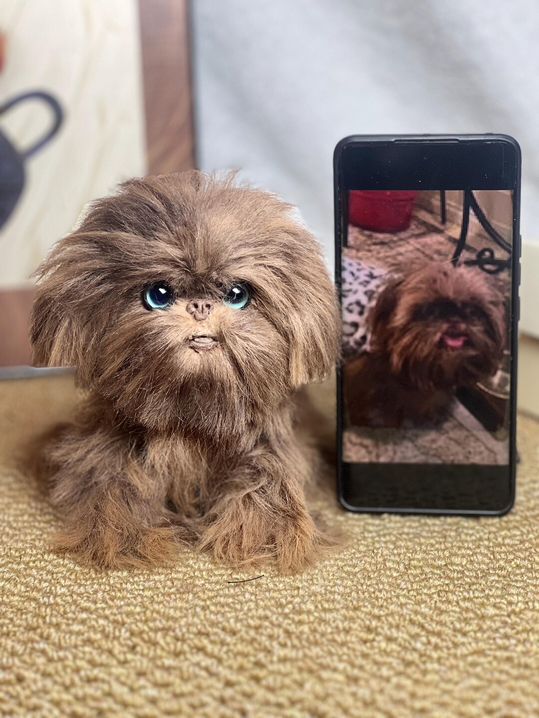 Custom Shih Tzu Plush Replica | Personalized Dog From Photo | Handmade ...