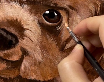 Ritratti di cani Ritratto di animale domestico personalizzato Dipinto su tela Ritratto acrilico da foto Decorazione della casa Arte della parete Sfondo personalizzato Regali per animali domestici