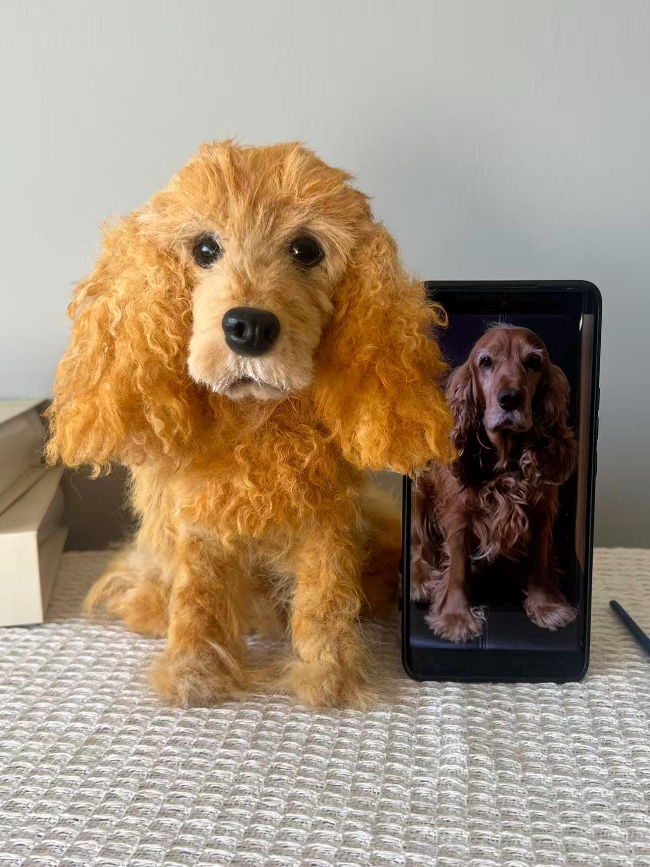 PMS Plüschtier Cocker Spaniel – Weiß/braun, 30 Cm Groß, Kuschelweich, Für Kinder & Sammler