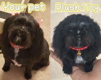 Aangepaste knuffelhond, replica van huisdier, alle hondenrassen, op bestelling gemaakt, hondenportret, geschenk na verlies van huisdier, hondensculptuur, aangepaste knuffelhond, cadeau voor hondenliefhebbers