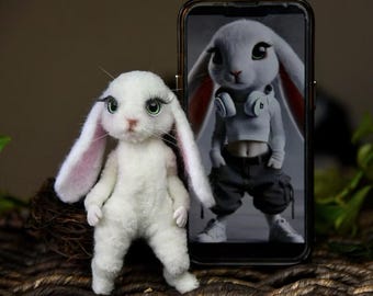 Aangepaste knuffel als herinnering aan een huisdier - gepersonaliseerd knuffeldier - handgemaakte replica van een hond - poppenhuiscadeau in de vorm van een pijpenrager - verlies van een huisdier