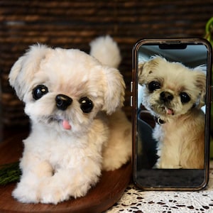 Custom Pet Dog Plush, Handmade Personalized Dog Stuffed Animal, Pet Replica from Photo, Unique Pet Memorial Gift