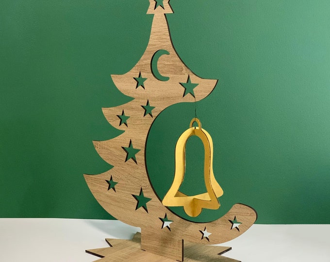 Wooden Christmas Tree Ornament Gift Home Decor Holiday Decor Christmas Gifts Table Decoration