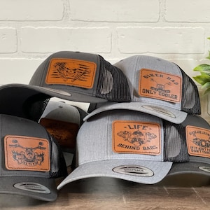 Harley Davidson Retro Vintage Style Patch Hat Cap Trucker Motorcycles HD Biker Vintage Harley Davidson Wings Patch on Black Trucker Hat w  main image 3