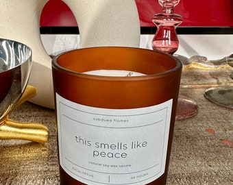 Velas de aromaterapia, Velas de bienestar, Vela perfumada de aceite esencial, Amor, Desestrés, Enfoque, Felicidad, Regalo, Velas de cera de soja natural