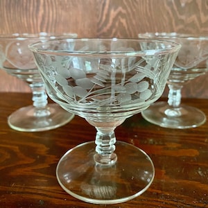 Vintage Coupe Glasses