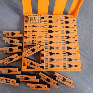 Set di porte logiche illuminate: contatore binario, compatibile con breadboard MB102