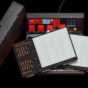 Breadboard Genius Electronics XL Lab, 6 Breadboard or 4 Breadboard With ...