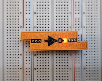 Visual NOT Gate Logic Module, indicators display the activity so you can see your circuit come to life.