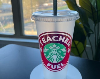 Personalized Starbucks Cold Cup I Reusable Plastic Cup Teacher’s Day Gift