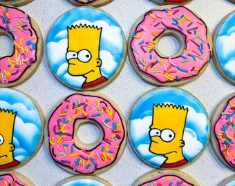 Bart Simpson and Cartoon Doughnuts | One Dozen