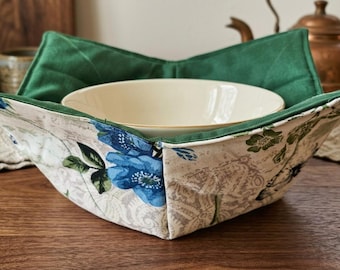 Blue Flowers 10" Microwave Cozy