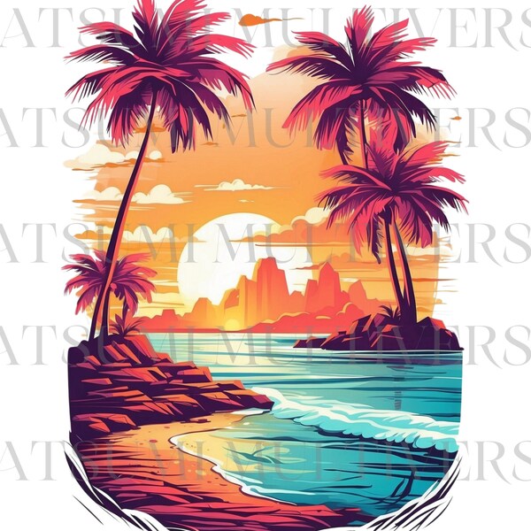 Beach Vibes SVG PNG Sublimation designs, Retro Beach shirt Png, Summer vibes Svg, Summer Holiday vacation svg, Beach Clipart, tropical Png