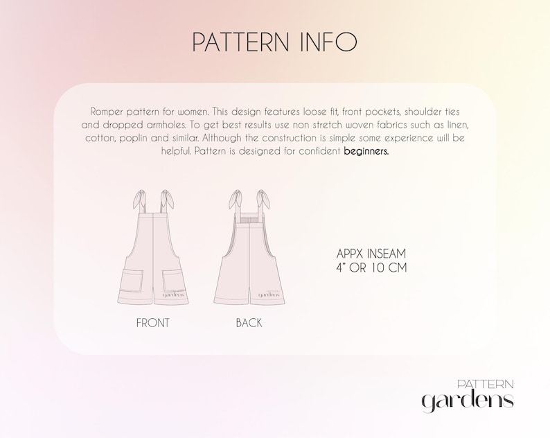 PDF Sewing patterns for women, plus size sewing patterns, jumpsuit pattern, beginner friendly patterns, women dungaree pattern, overall pattern, cotton clothes pattern, onesie pattern, dungarees pattern, Women's Romper Pattern, Jumpsuit Sewing Pattern For Women, Onesie Pattern, Overalls Pattern, Dungarees Pattern, Plus Size Sewing Patterns, linen jumpsuit pattern, cotton jumpsuit pattern, linen romper pattern, cotton romper pattern, pdf sewing patterns for woven fabrics, clothes sewing patterns