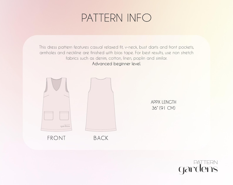 Pinafore dress sewing pattern for women, overall dress pattern, jumper dress pattern, apron style dress pattern, slip dress sewing pattern, school dress pattern, mini dress PDF sewing pattern, loose dress pattern, sleeveless dress sewing patterns, easy printable sewing pattern for beginners, relaxed dress pattern, dungaree dress pattern, jumper dress pattern, oversized dress pattern, loose dress pattern, v-neck dress pattern