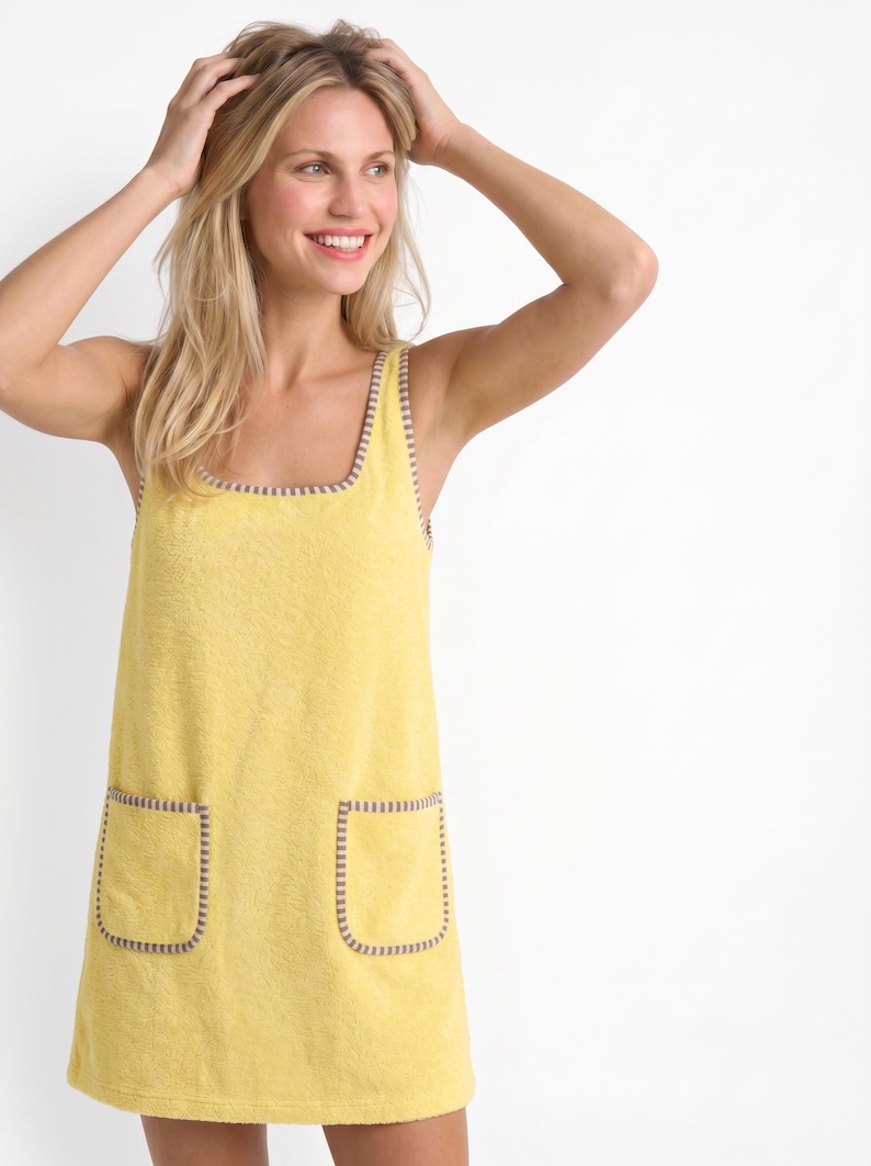 Towel Dress Pattern, A-Line Dress Sewing Pattern, Beach Dress Pattern, Short Summer Dress Pattern, Plus Size Dress PDF Sewing Pattern, Linen dress pattern, cotton dress pattern, sleeveless dress pattern, dress beginner pattern, relaxed dress pattern, casual dress pattern, comfortable dress pattern, loose dress pattern PDF sewing patterns for women, oversized dress Pattern, easy dress pattern, short dress pattern, mini dress pattern, trendy dress, summer dress pattern, cover up pattern