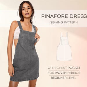Pinafore Dress Pattern, Skirtall Pattern, Overall Dress Sewing Pattern For Beginners, Jumper Dress Pattern, Layering Dress PDF Pattern