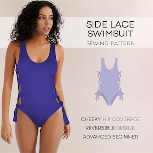 Swimsuit Sewing Pattern, Bikini PDF Pattern, Plus Size Bathing Suit Beginner Pattern, Leotard Pattern, Simple Bodysuit Beginner Pattern