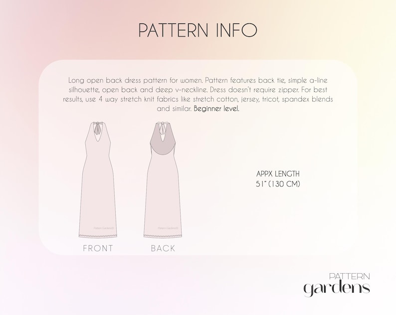 Halter Dress Sewing Pattern, V-Neck Dress Pattern, Open Back Dress Pattern, Elegant Long Dress PDF Sewing Patterns For Women, Party Dress Sewing Pattern For Women, Flared Dress Pattern, Long Dress PDF Pattern, open back dress pattern, womens dress pattern, birthday dress pattern, stretch dress pattern, fitted dress pattern, maxi dress pattern, sewing pattern for womens dress, elegant dress pattern, PDF sewing patterns for women