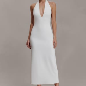 Halter Dress Sewing Pattern, V-Neck Dress Pattern, Open Back Dress Pattern, Elegant Long Dress PDF Sewing Patterns For Women, Party Dress Sewing Pattern For Women, Flared Dress Pattern, Long Dress PDF Pattern, open back dress pattern, womens dress pattern, birthday dress pattern, stretch dress pattern, fitted dress pattern, maxi dress pattern, sewing pattern for womens dress, elegant dress pattern, PDF sewing patterns for women