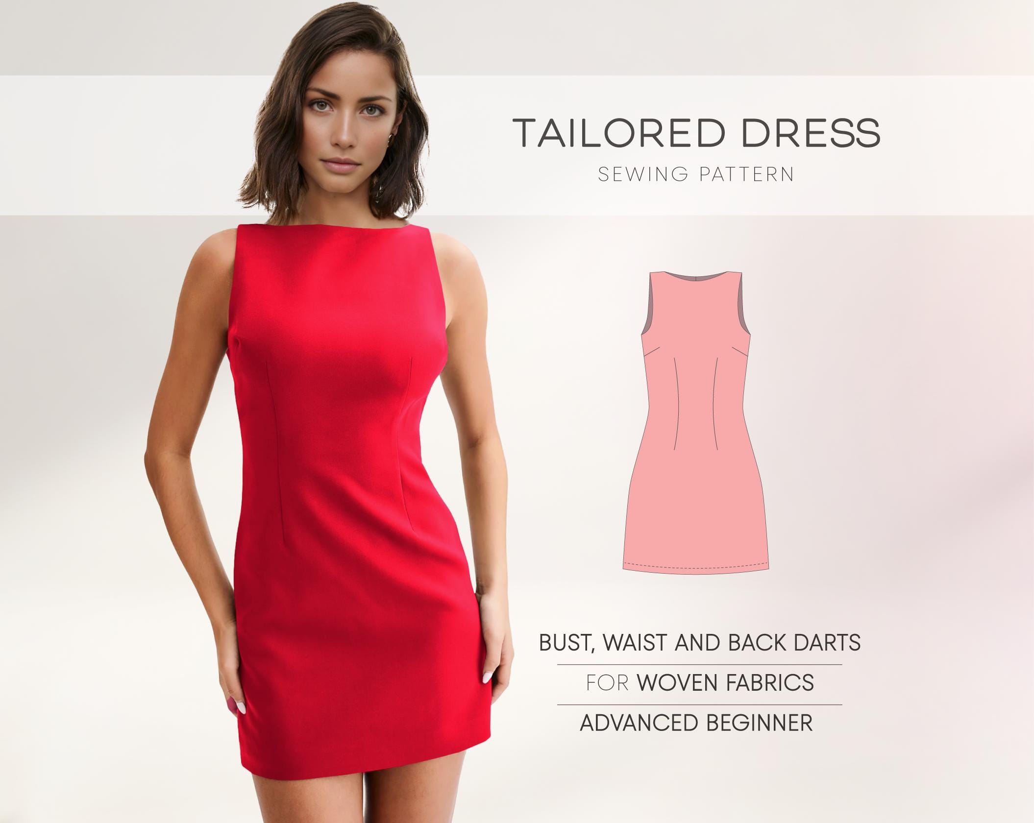 fitted sleeveless dress pattern New Yorker main image 0