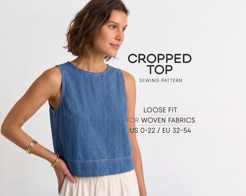 Women's Blouse Pattern, Linen Top Sewing Pattern, Summer Shirt Pattern, Cotton Top Pattern For Woven Fabrics,  Linen tunic pattern, plus size sewing patterns for women, digital pdf sewing pattern, beginner friendly patterns, linen blouse pattern, teen top pattern, sleeveless top pattern, women's top sewing pattern, loose fit top pattern for women, simple top pattern, top pattern for woven fabrics, basic top sewing pattern, tank top pattern, cropped top pattern, boxy top pattern