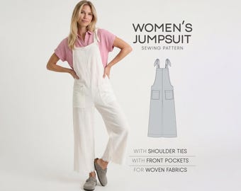 Jumpsuit Sewing Pattern For Women Dungarees Pattern, Overalls Pattern, Romper  Pattern, Plus Size PDF Sewing Patterns