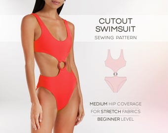Patrons de maillot de bain pour femme, Patron de bikini, Patron de maillot de bain, XS - 4XL, Patron de maillot de bain une pièce, Modèles de bikini PDF