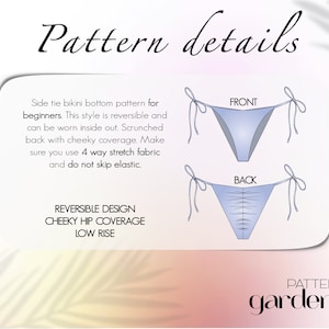 Bikini PDF Pattern, Bikini Beginner Sewing Pattern, Brazilian Bikini ...