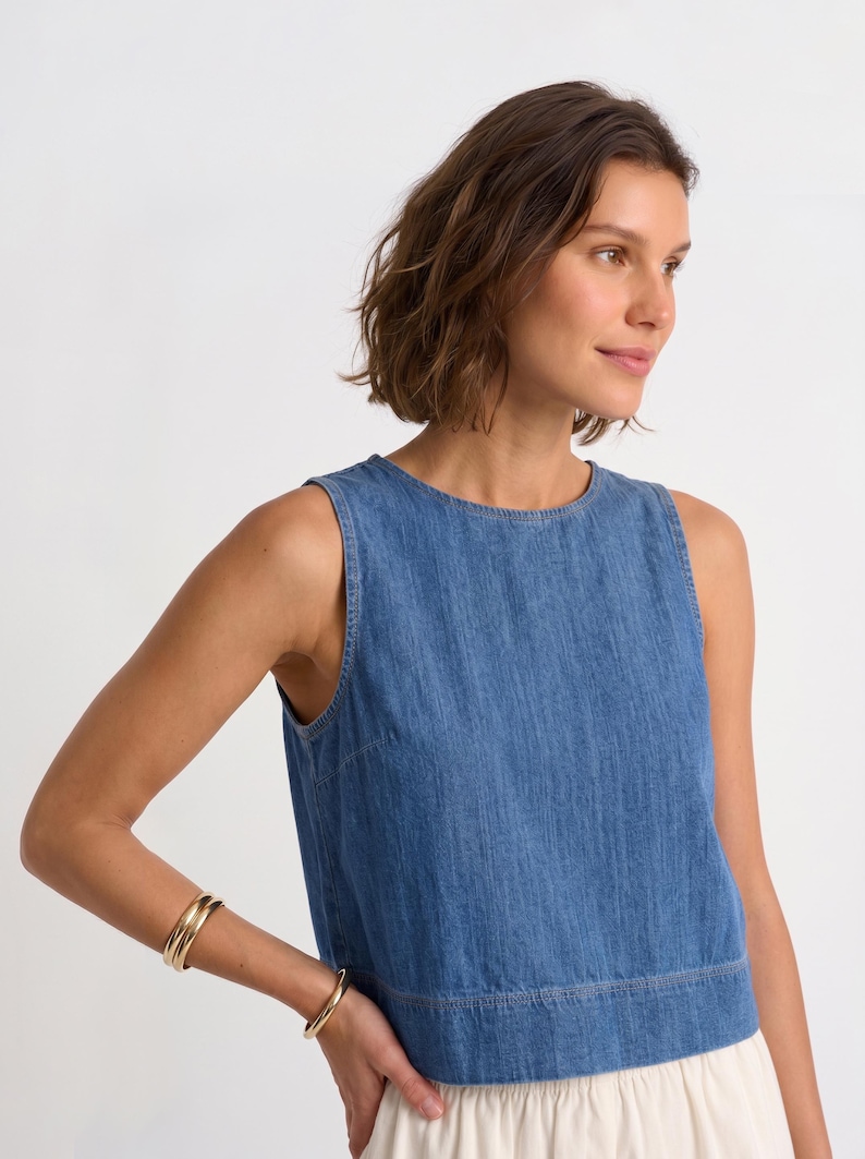 Women's Blouse Pattern, Linen Top Sewing Pattern, Summer Shirt Pattern, Cotton Top Pattern For Woven Fabrics,  Linen tunic pattern, plus size sewing patterns for women, digital pdf sewing pattern, beginner friendly patterns, linen blouse pattern, teen top pattern, sleeveless top pattern, women's top sewing pattern, loose fit top pattern for women, simple top pattern, top pattern for woven fabrics, basic top sewing pattern, tank top pattern, cropped top pattern, boxy top pattern