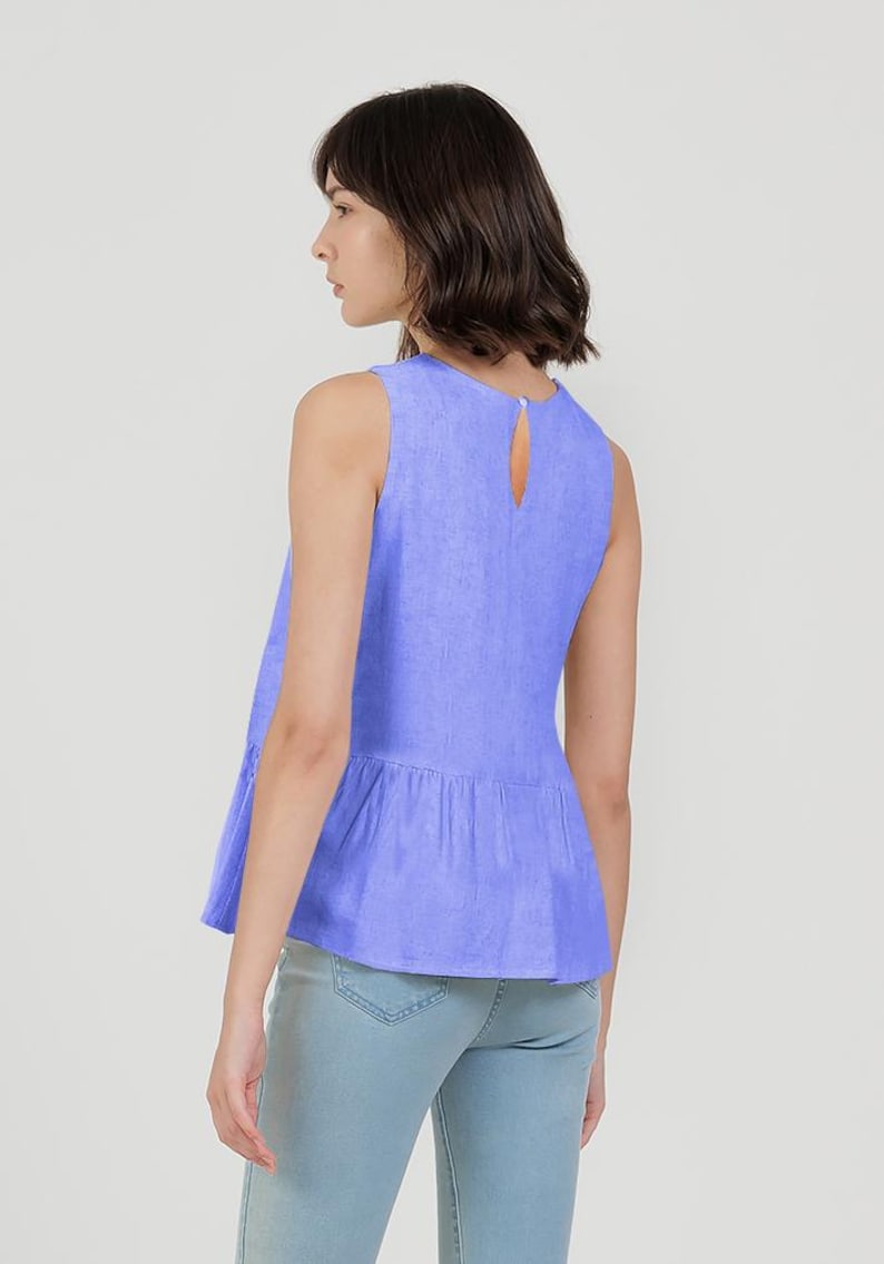 PDF Sewing patterns for women, plus size top pattern, linen blouse pattern, beginner friendly patterns, summer shirt pattern, cotton shirt pattern, sleeveless top pattern, cotton top pattern, cute top pattern, relaxed top pattern, linen top pattern
