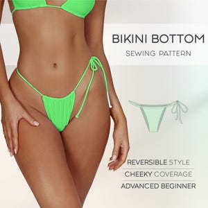 Bikini Sewing Pattern, Women Swimsuit Beginner Pattern, XS - 4XL, Bathing Suit Pattern, Swimwear Pattern, Plus Size PDF Bikini Pattern,