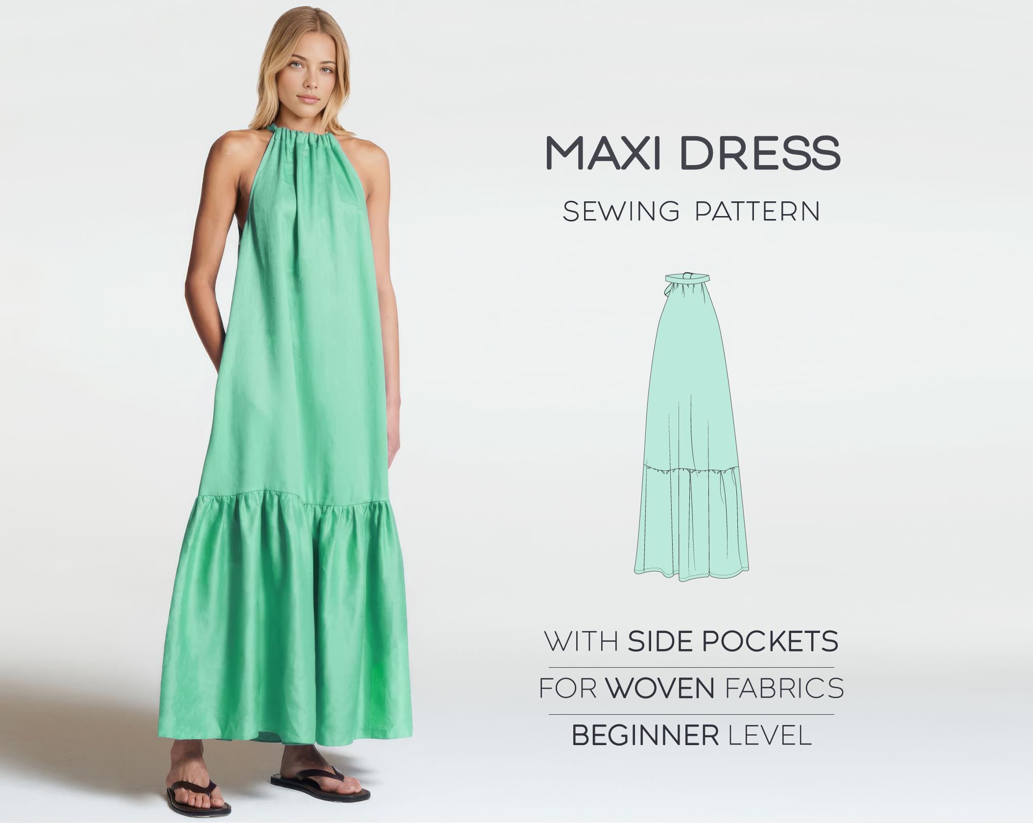 Maternity Maxi Dress Patterns - Etsy