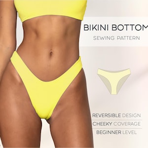 Bikini Sewing Pattern, Beginner Swimsuit Pattern, Bathing Suit Pattern, Plus Size Bikini Pattern, Women Patterns PDF Digital Patterns