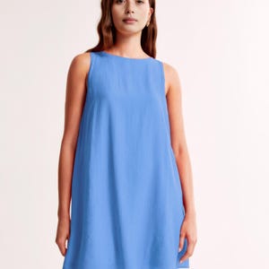 Open Back Dress Pattern, A-Line Dress Sewing Pattern, Backless Dress Pattern, Short Summer Dress Pattern, Plus Size Dress PDF Sewing Pattern, Linen dress pattern, cotton dress pattern, dress pdf sewing pattern, sleeveless dress pattern, dress beginner pattern, relaxed dress pattern, casual dress pattern, comfortable dress pattern, loose dress pattern