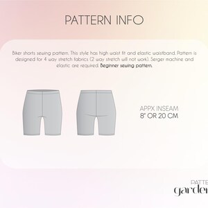 Biker Shorts Pattern, Activewear Sewing Pattern, Gym Shorts Pattern, Volley Ball Shorts Sewing Pattern, Plus Size Shorts, Hot Pants Pattern, women's shorts pattern
