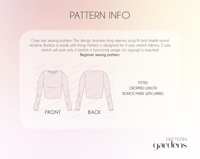 Stretch Top Sewing Pattern For Women, Fitted Top Pattern, Yoga Top Pattern, Women's Clothes PDF Patterns, PDF Sewing patterns for women, plus size sewing patterns, jersey top pattern, beginner friendly patterns, long sleeve top pattern, cropped top pattern, teen top pattern, sweater pattern, winter top, simple patterns for women, athletic top pattern, work out top pattern, cycling top pattern, pdf sewing patterns