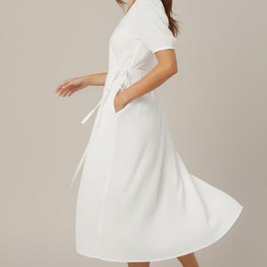 Linen Dress Sewing Pattern For Women, Wrap Dress Pattern, Cotton Dress With Pockets, Cottagecore Dress Pattern, Flowy Dress PDF Pattern, Simple dress sewing pattern, overall dress pattern, jumper dress pattern, country style dress pattern, long dress sewing pattern, loose dress pattern, flared dress sewing patterns, sewing pattern for beginners, relaxed dress pattern, dungaree dress pattern,  puff sleeve dress pattern, clothes sewing patterns