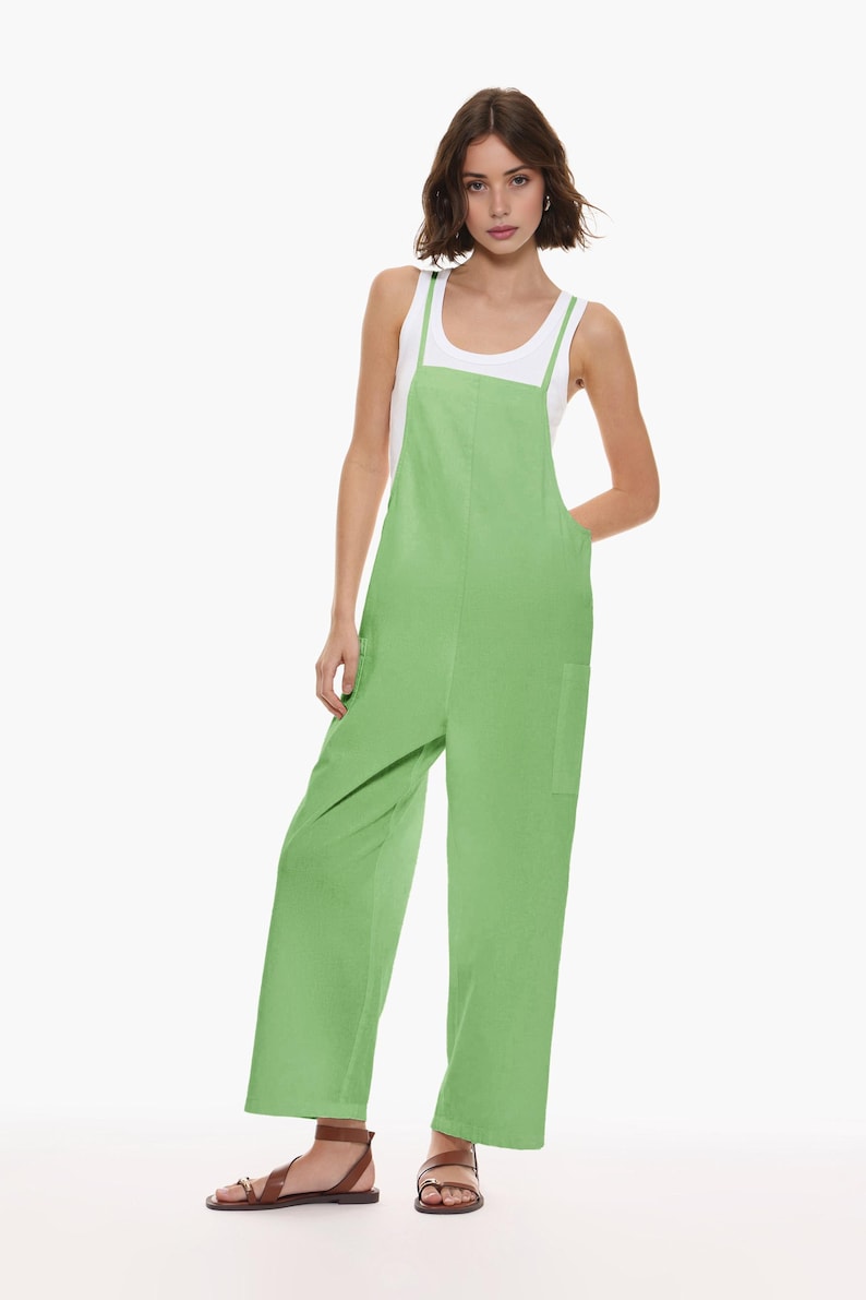 Women’s dungarees sewing pattern, overalls PDF pattern, loose fit overalls pattern, relaxed fit dungarees for women, beginner-friendly sewing pattern, printable PDF overalls pattern, casual jumpsuit sewing pattern, DIY linen dungarees pattern, digital sewing pattern for woven fabrics, summer overalls pattern, comfortable bib pants sewing pattern