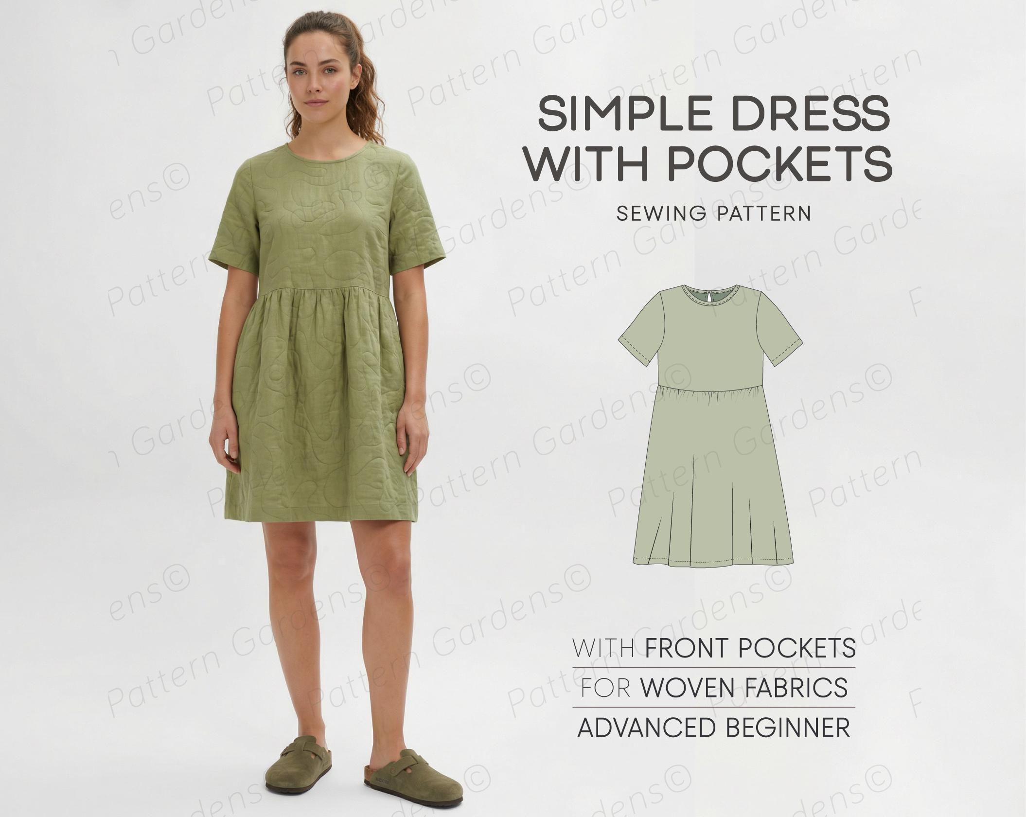white christmas dresses Gold Button House Dress- Short or Long Sleeve! - L / Long Sleeve main image 1