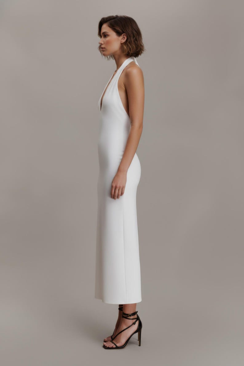 Halter Dress Sewing Pattern, V-Neck Dress Pattern, Open Back Dress Pattern, Elegant Long Dress PDF Sewing Patterns For Women, Party Dress Sewing Pattern For Women, Flared Dress Pattern, Long Dress PDF Pattern, open back dress pattern, womens dress pattern, birthday dress pattern, stretch dress pattern, fitted dress pattern, maxi dress pattern, sewing pattern for womens dress, elegant dress pattern, PDF sewing patterns for women