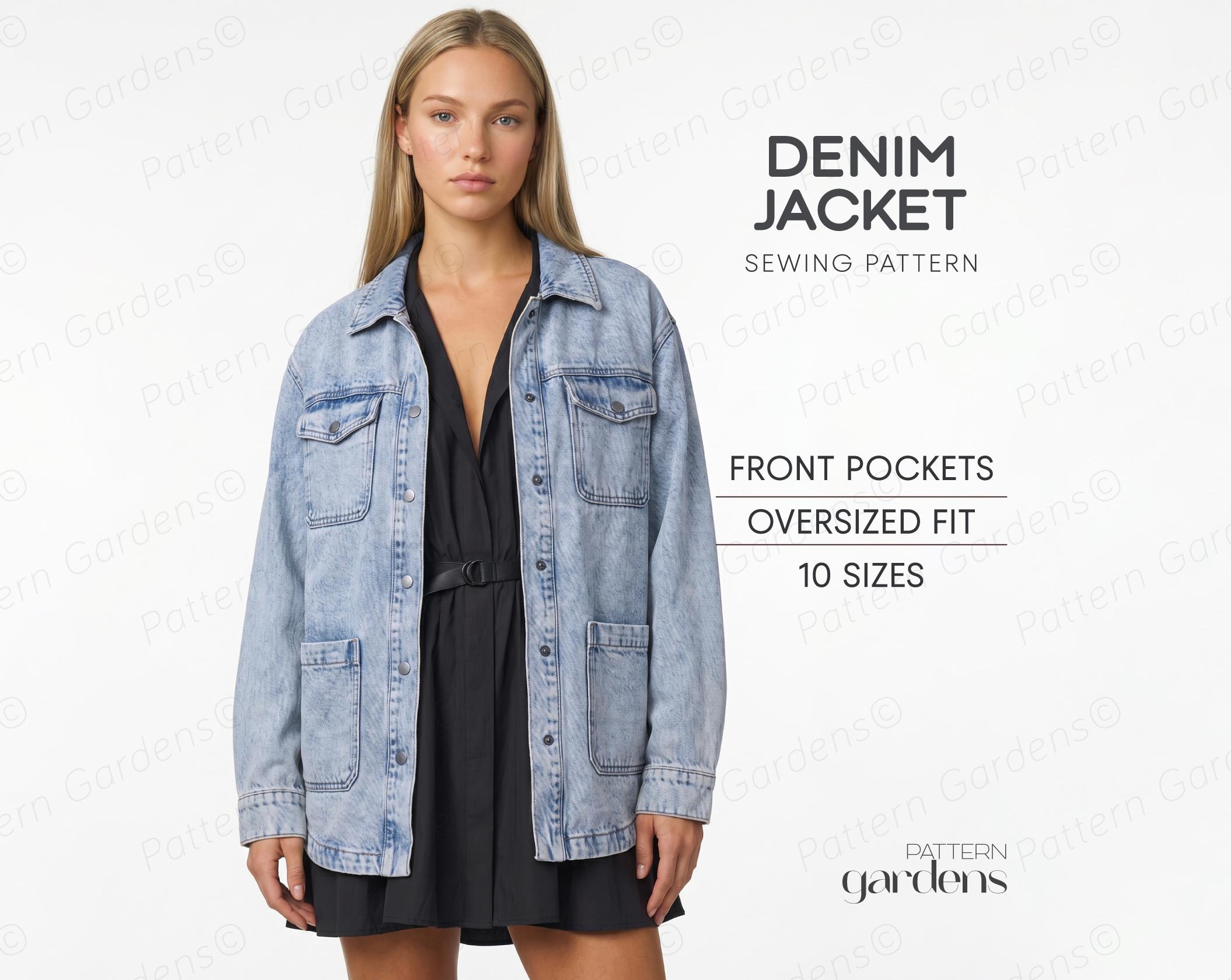 Patchwork Denim Jacket - Etsy